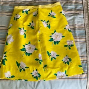 Draper James yellow floral skirt